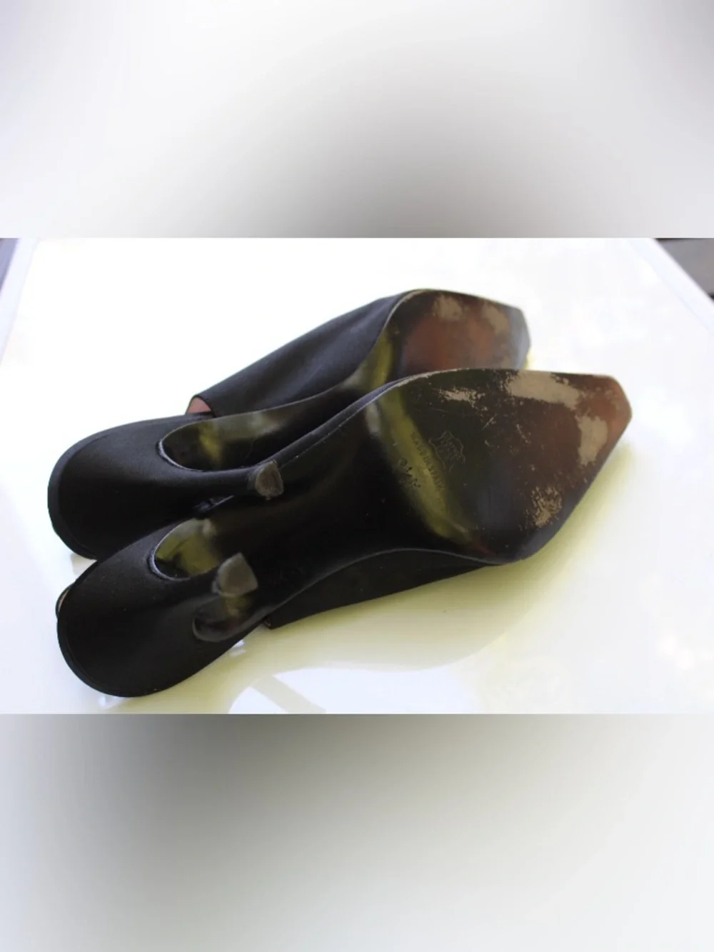 Banana Republic rhinestone sling back pumps Leather lining - Picture 6 of 11